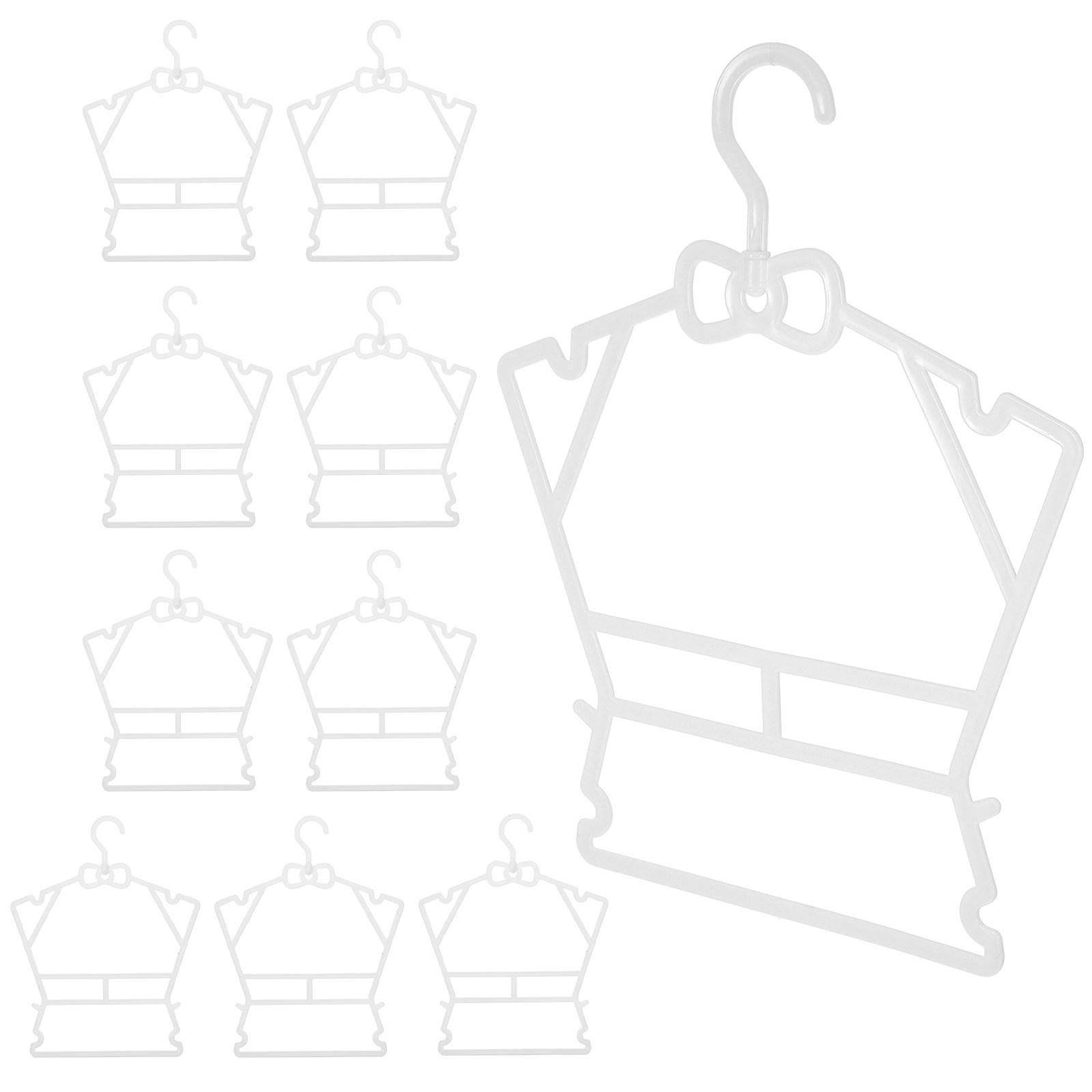 Baby Nursery Closet - 10Pcs Plastic Baby Hangers for Closet