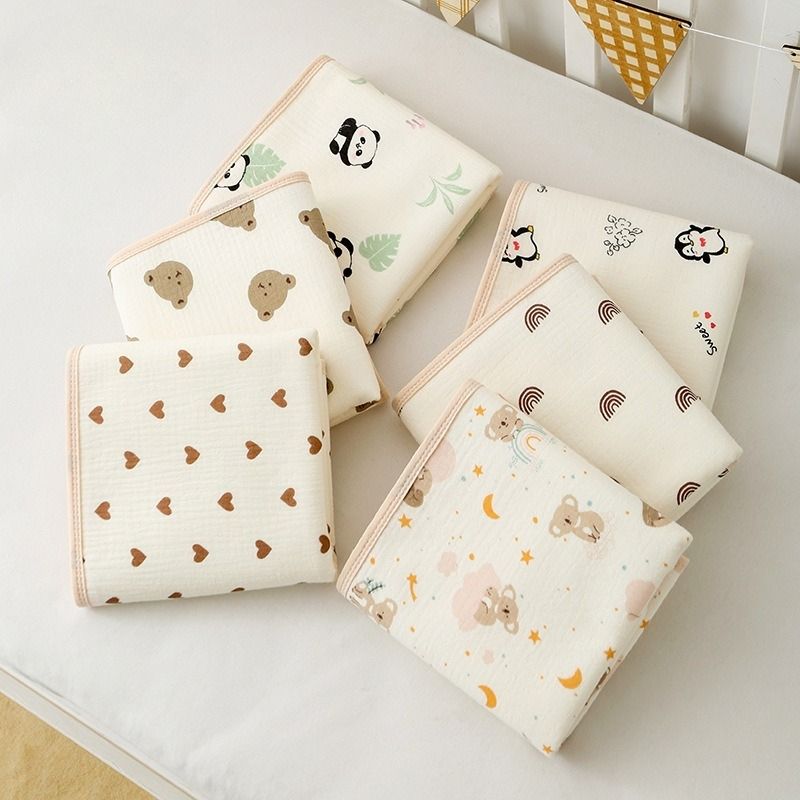Changing Table Topper - 50X70cm Soft Cotton Baby Changing Mat