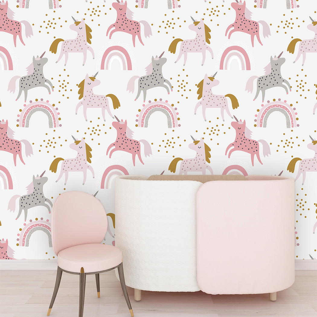 Nhà Trẻ Giấy Dán Tường Bé Gái  - đánh giá và giá Baby Nursery Water