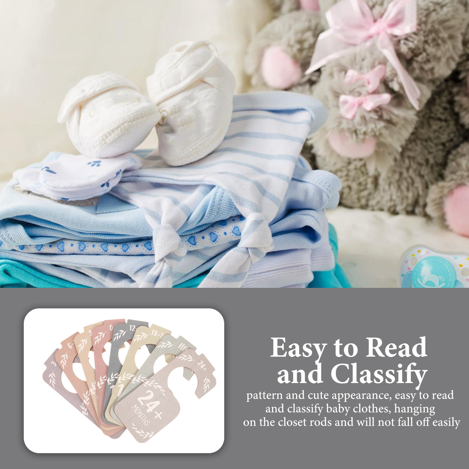 8Pcs Baby Clothes Size Divider - đánh giá và giá Baby Nursery Closet