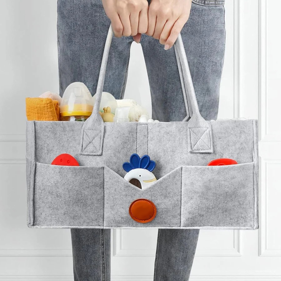 Children's Felt Diaper Storage - đánh giá và giá Diaper Caddy Organizer