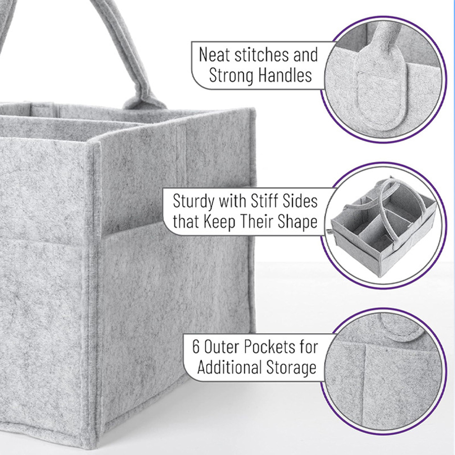 Children's Felt Diaper Storage - đánh giá và giá Diaper Caddy Organizer