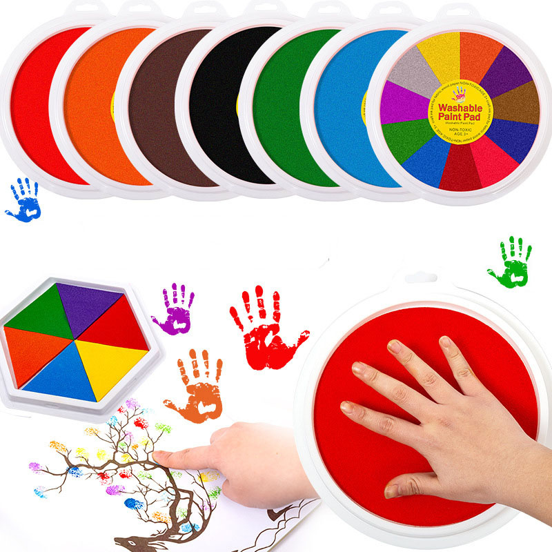 5 Large Round Craft Ink Pads N - đánh giá và giá Footprint Ink Kit