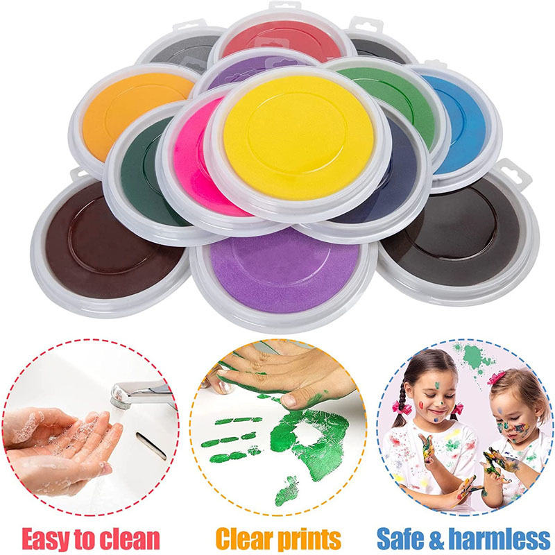 5 Large Round Craft Ink Pads N - đánh giá và giá Footprint Ink Kit
