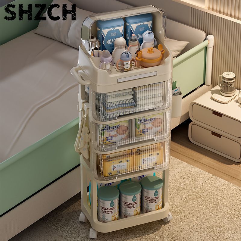 Multi-layer Rolling Baby Cart  - đánh giá và giá Baby Nursery Cart