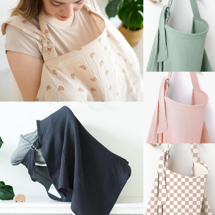 Muslin Breastfeeding Cover Por - đánh giá và giá Baby Nursery Hospital