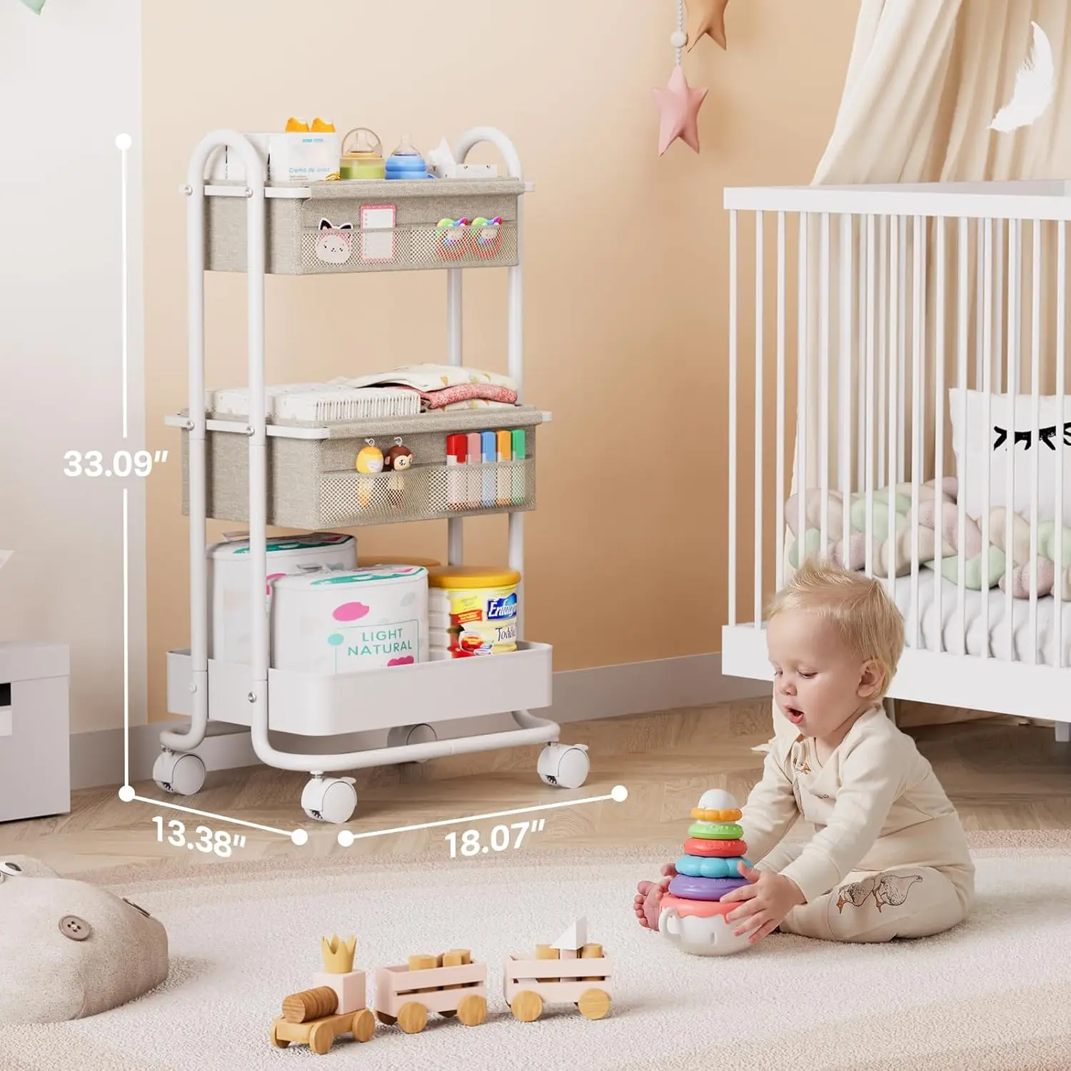 Baby Diaper Caddy Organizer 3  - đánh giá và giá Diaper Caddy Organizer