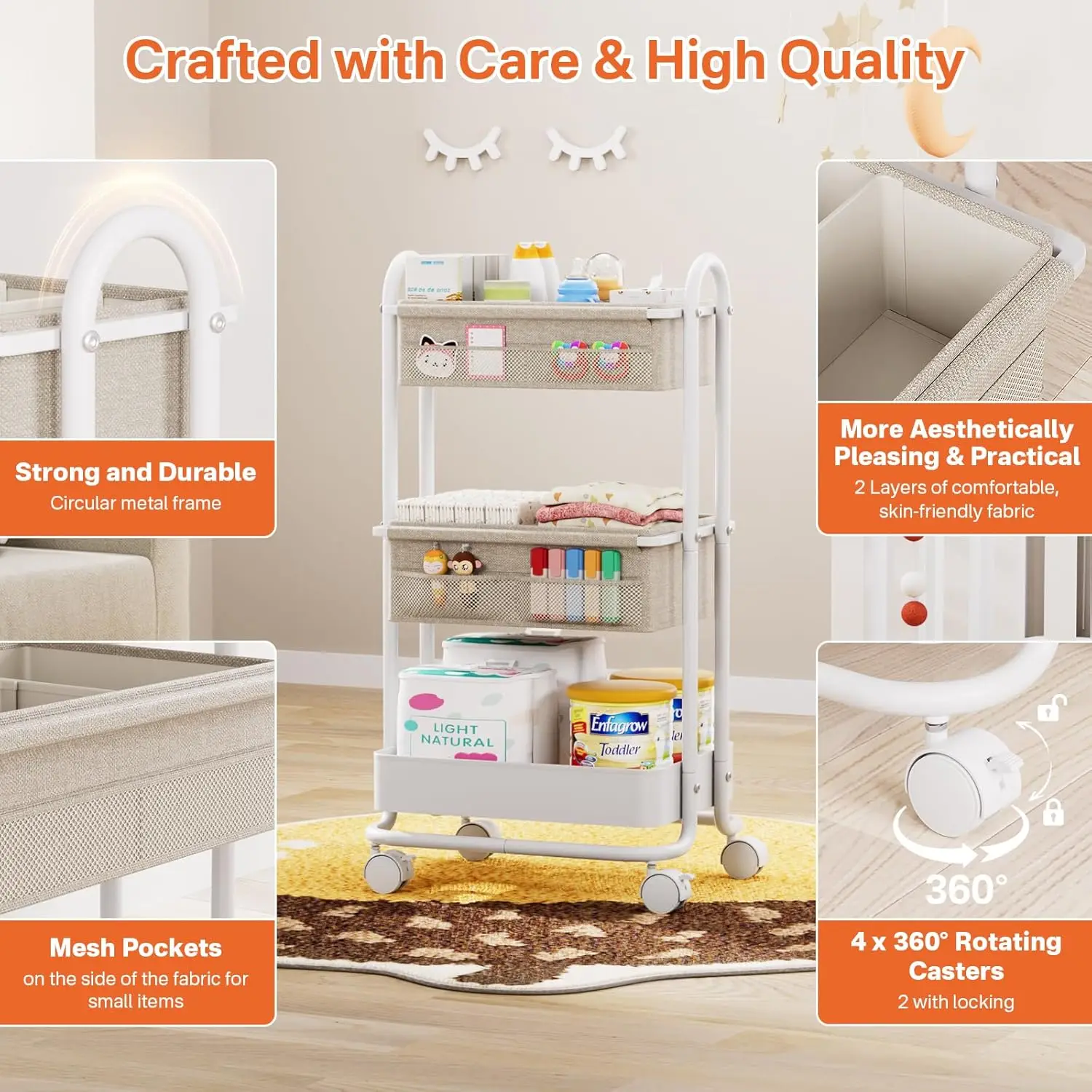 Baby Diaper Caddy Organizer 3  - đánh giá và giá Diaper Caddy Organizer