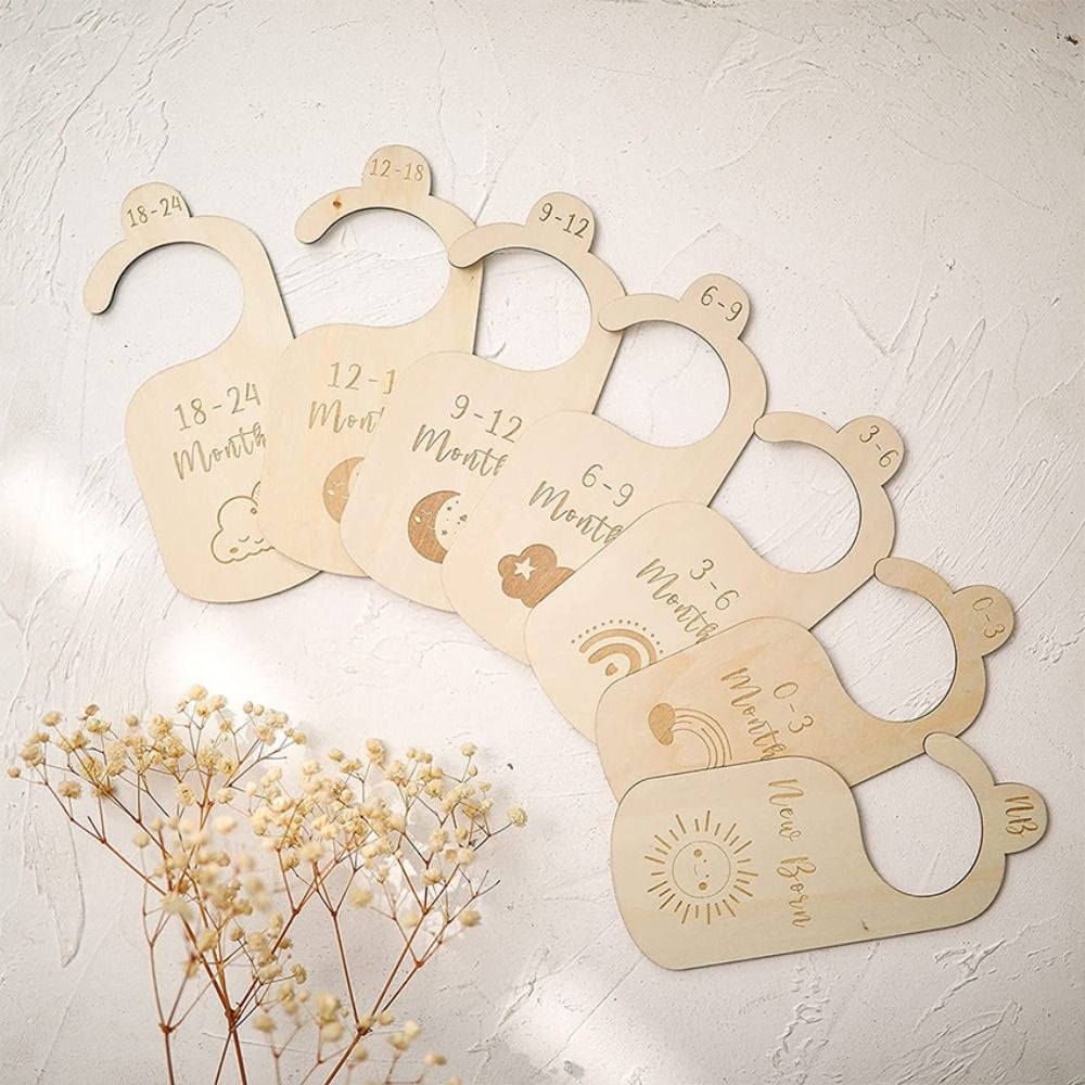 7/8Pcs Wood Baby Closet Divide - đánh giá và giá Baby Nursery Closet