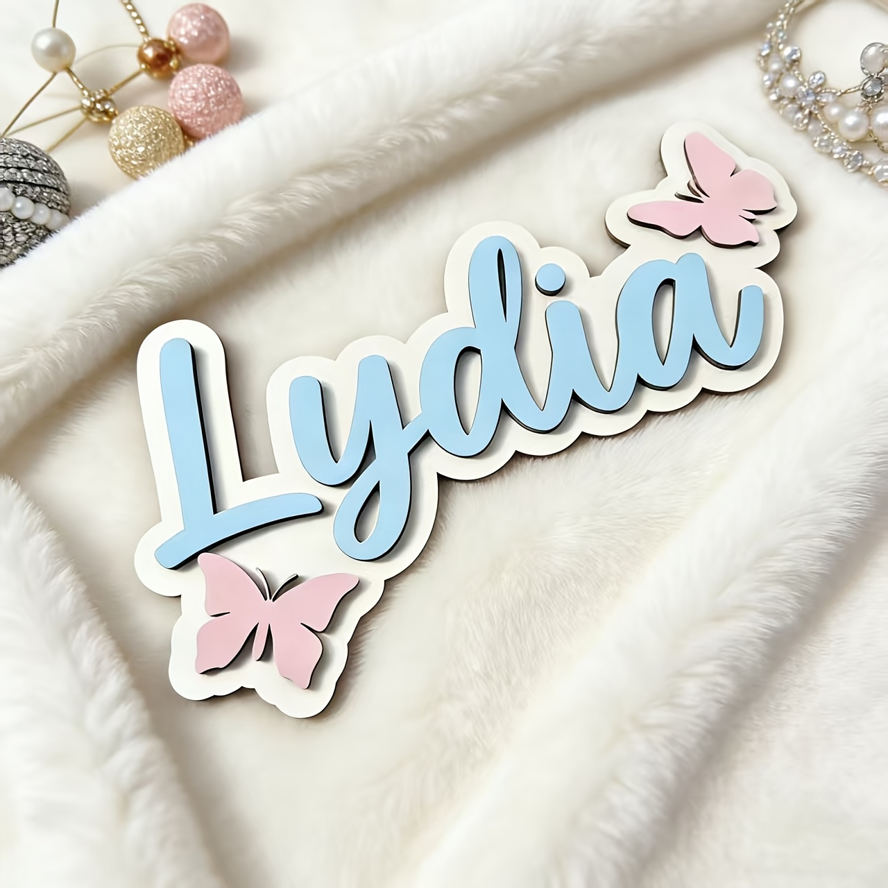 Personalized Blue & Pink Butte - đánh giá và giá Baby Nursery Artwork