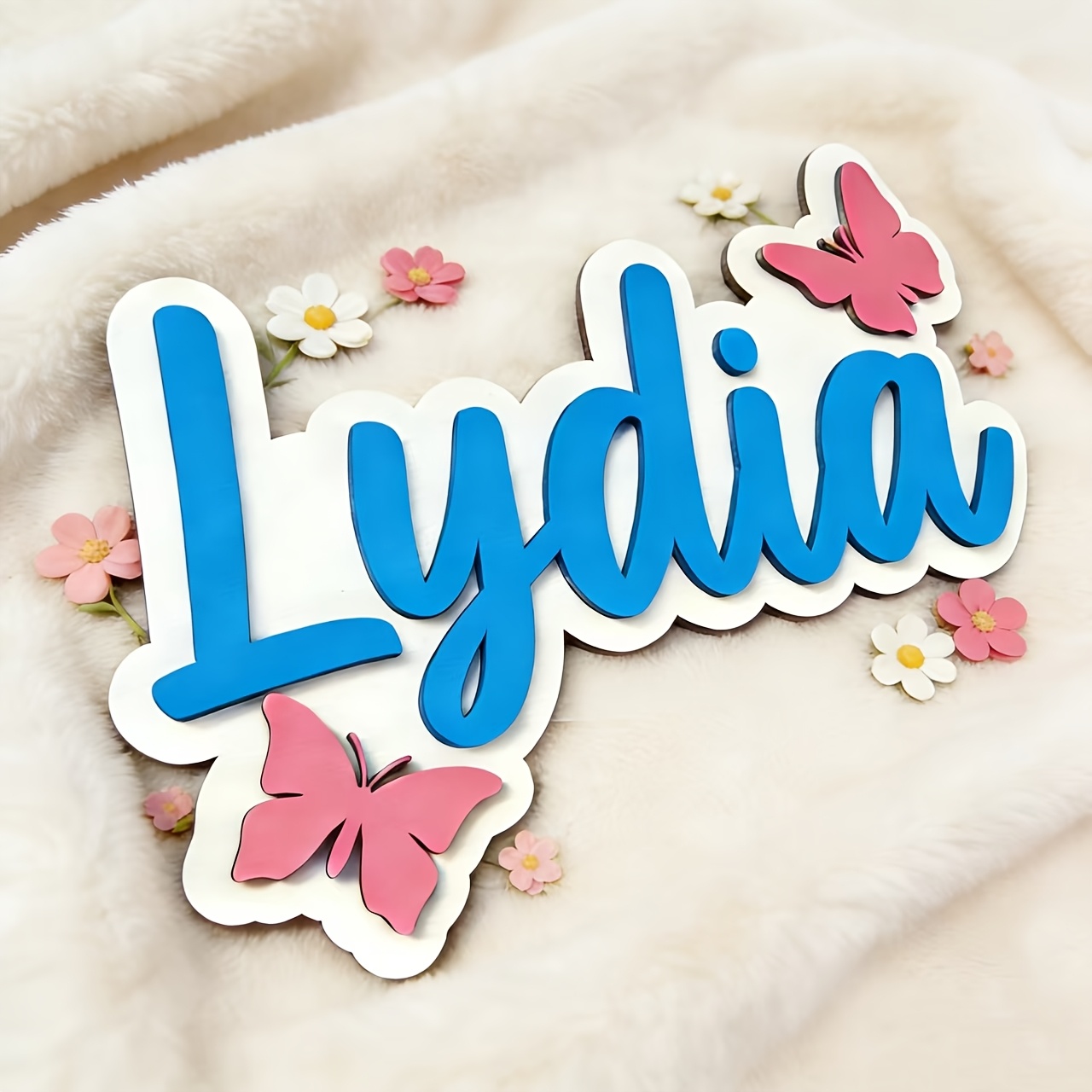 Personalized Blue & Pink Butte - đánh giá và giá Baby Nursery Artwork