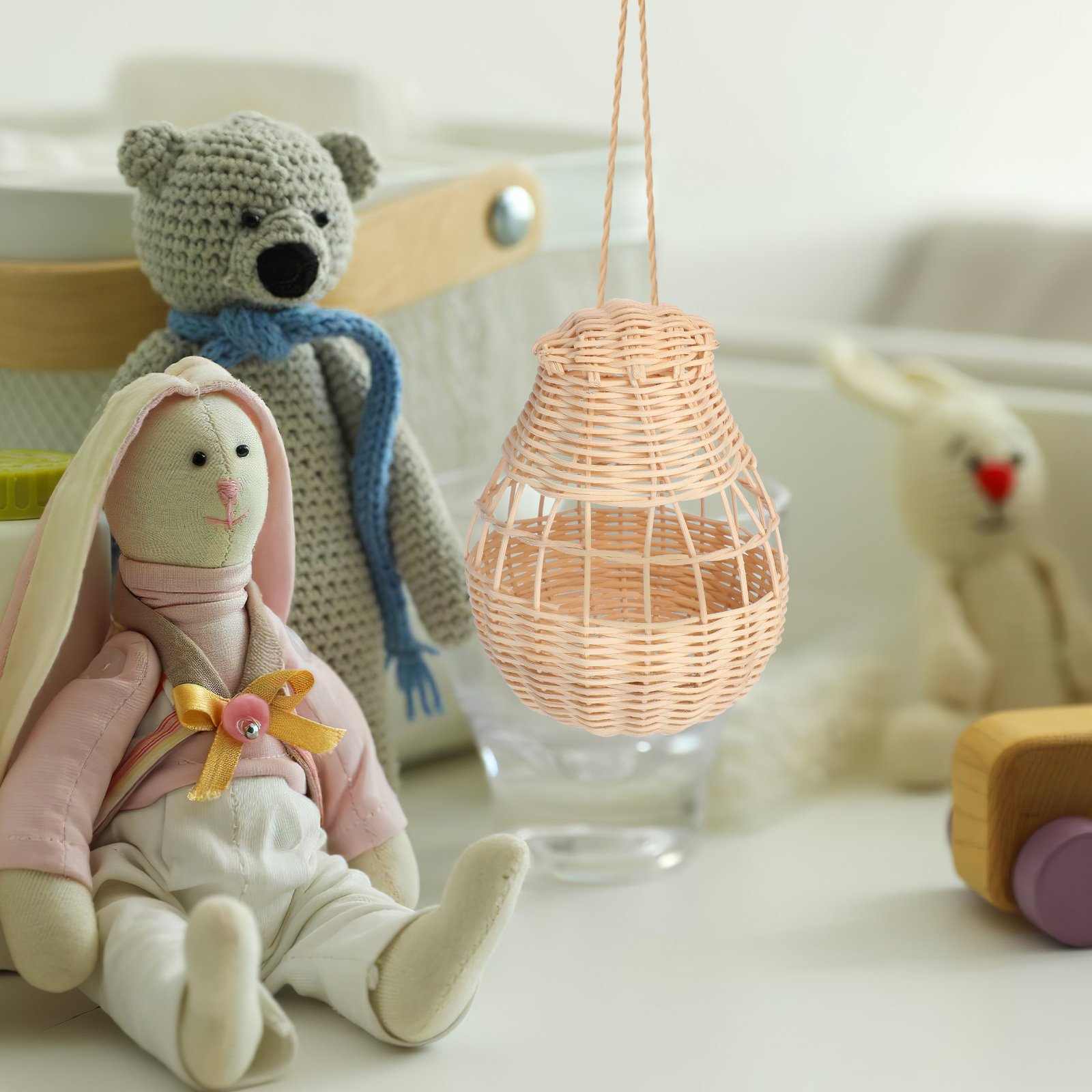 Hand-Woven Rattan Hot Air Ball - đánh giá và giá Baby Nursery Hanging Decor