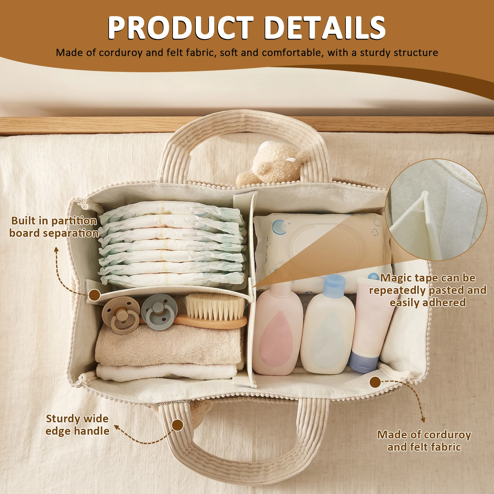 Travel Portable Mommy Bag Fold - đánh giá và giá Diaper Caddy Organizer