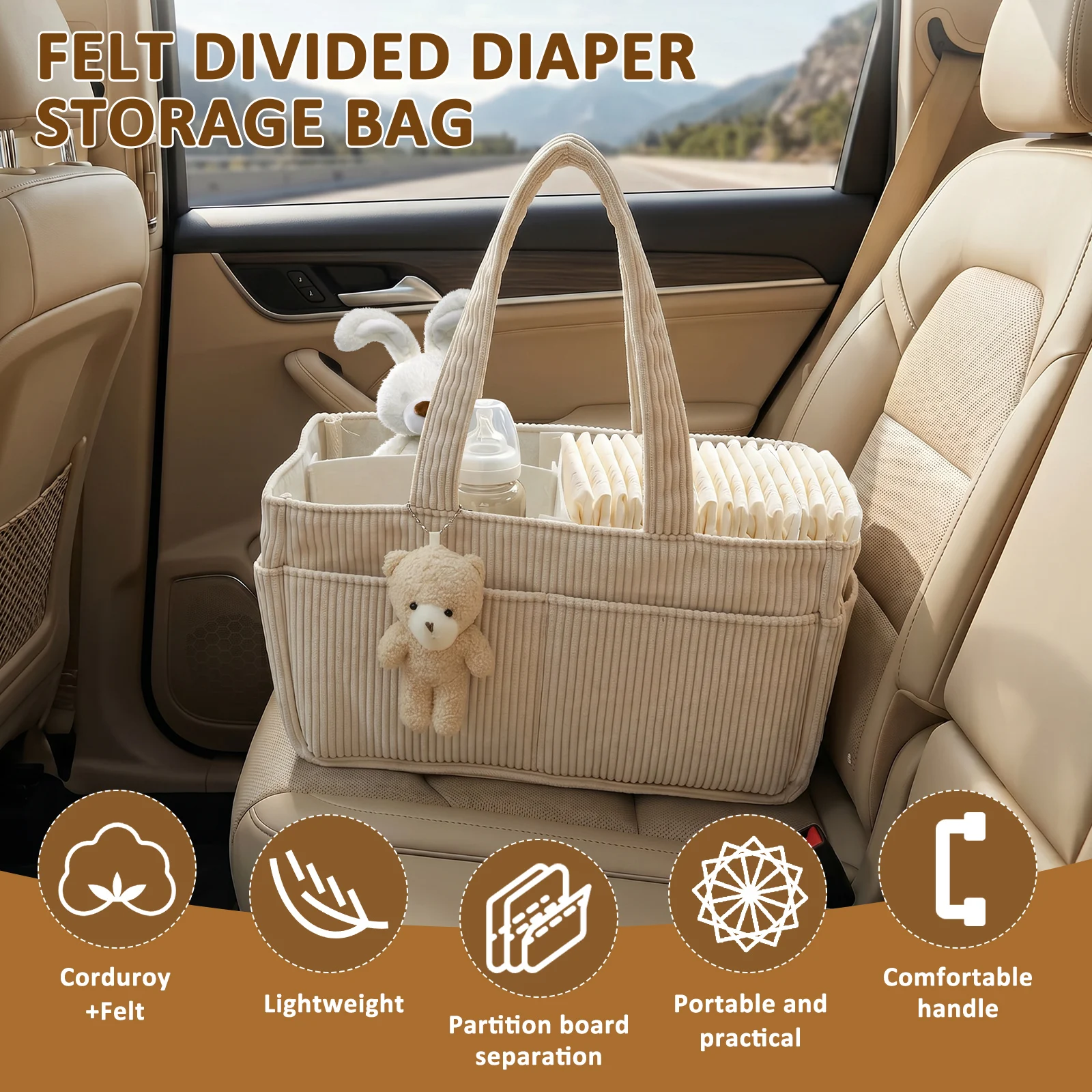 Travel Portable Mommy Bag Fold - đánh giá và giá Diaper Caddy Organizer