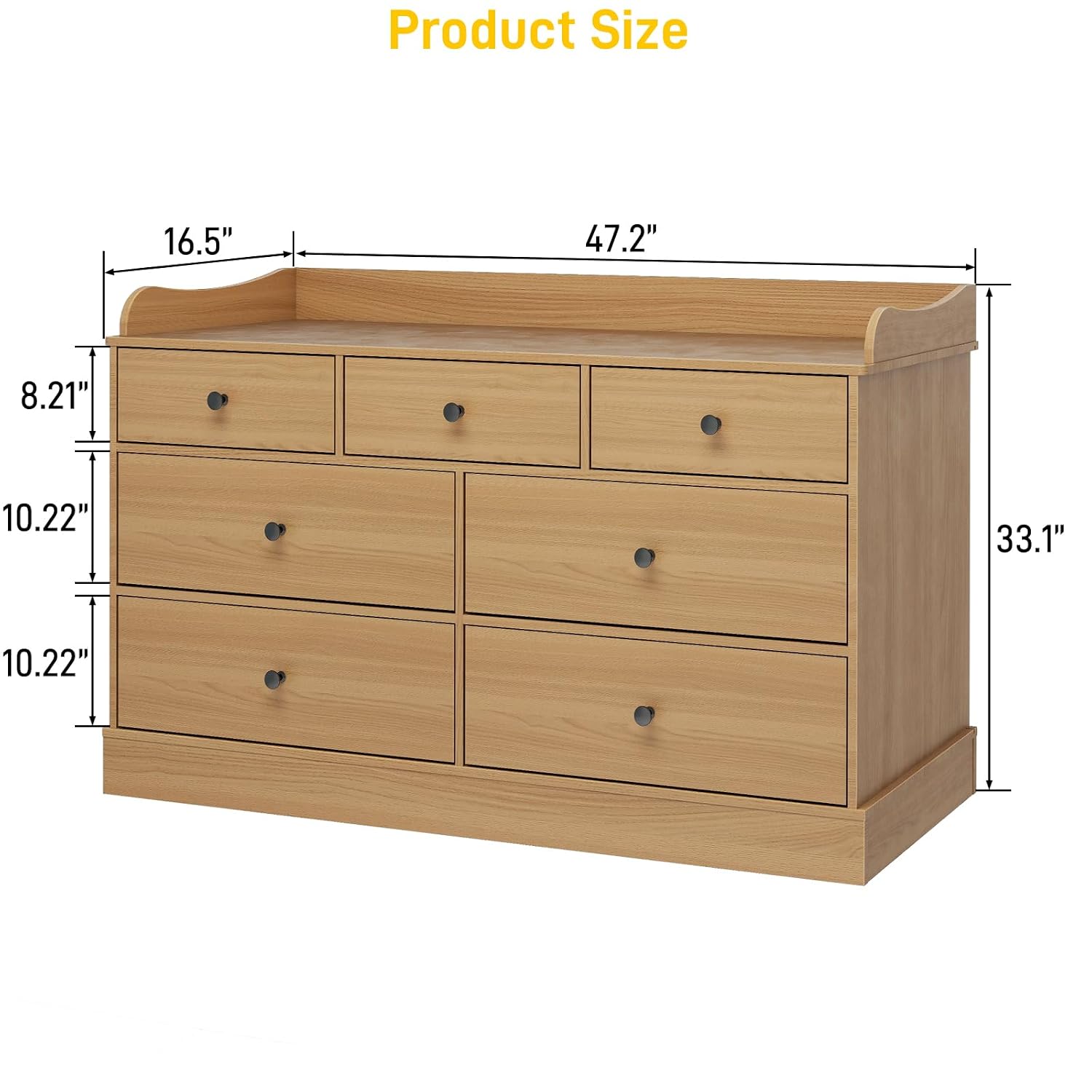 Kids Dresser with 7 Drawers &  - đánh giá và giá Baby Nursery Chest Of Drawers
