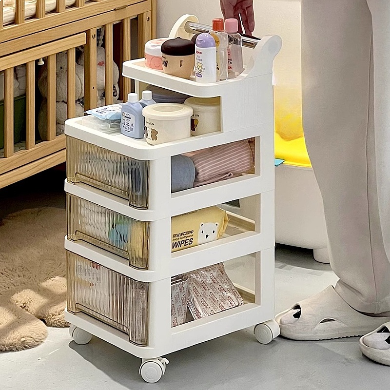 3-Tier Rolling Storage Cart Nu - đánh giá và giá Baby Nursery Cart