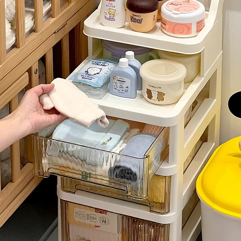 3-Tier Rolling Storage Cart Nu - đánh giá và giá Baby Nursery Cart
