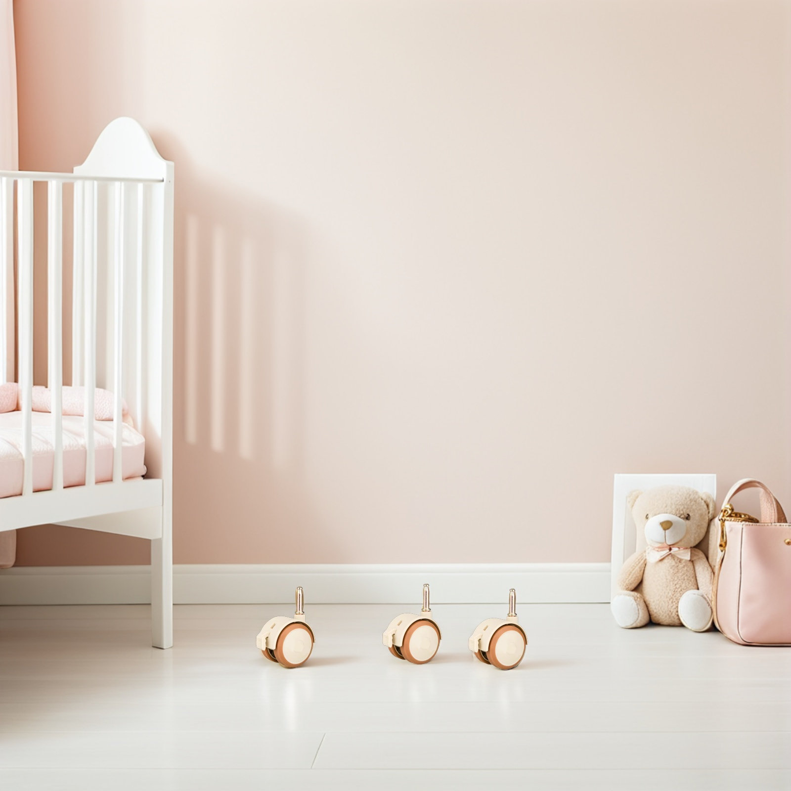 4Pcs Baby Crib Wheels Rubber S - đánh giá và giá Baby Nursery Cart