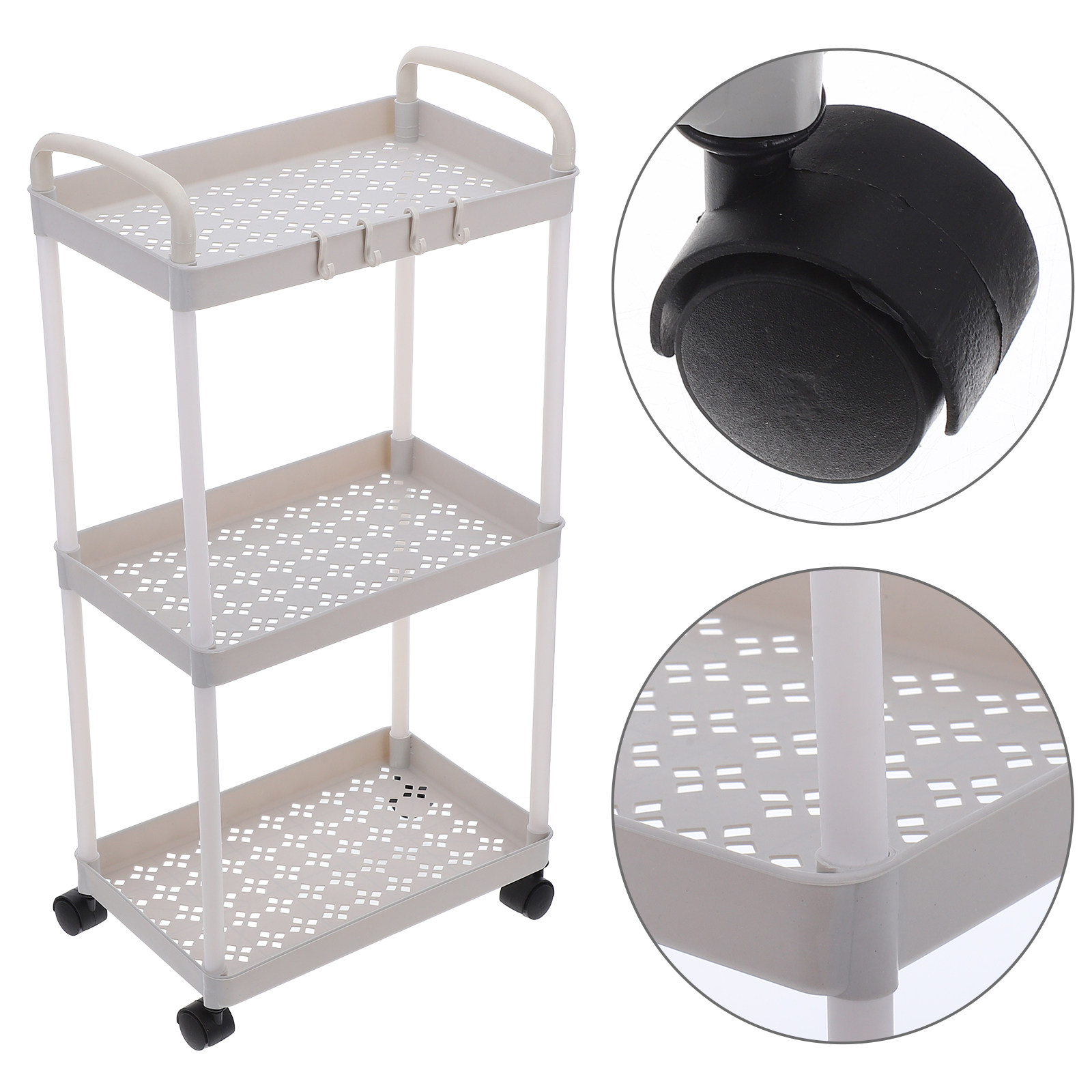 3 Tier Plastic Storage Cart Ro - đánh giá và giá Baby Nursery Cart