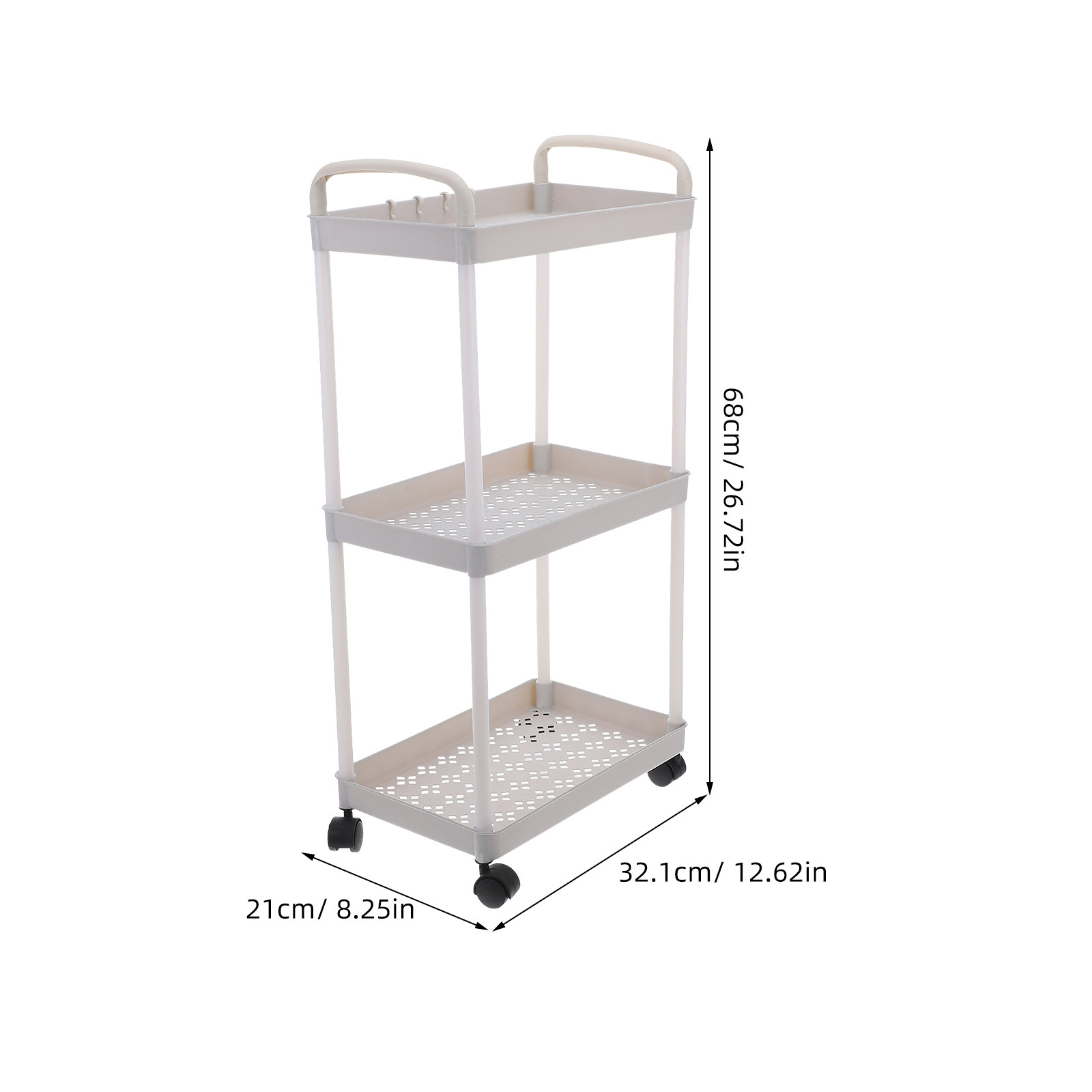 3 Tier Plastic Storage Cart Ro - đánh giá và giá Baby Nursery Cart