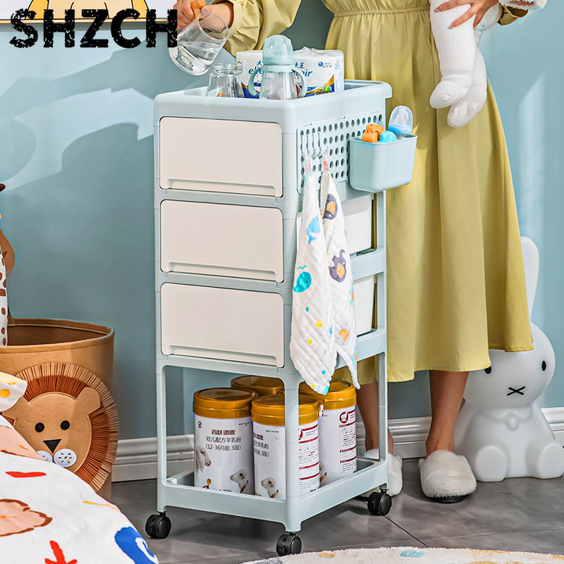 Cream Mobile Storage Cart,Mult - đánh giá và giá Baby Nursery Cart