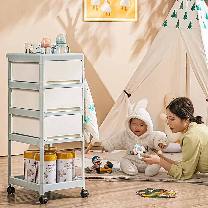 Cream Mobile Storage Cart,Mult - đánh giá và giá Baby Nursery Cart