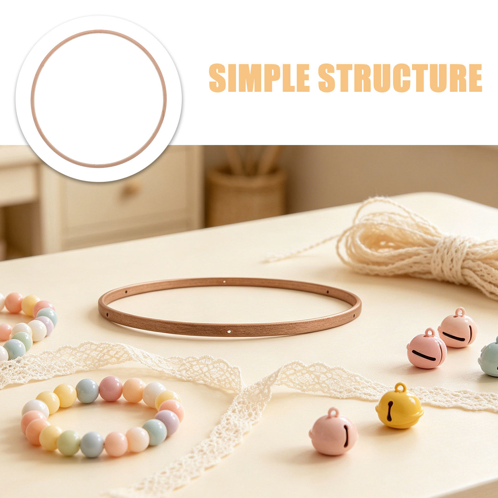 7.8 Inch Bamboo Crib Mobile Fr - đánh giá và giá Baby Nursery Hanging Decor