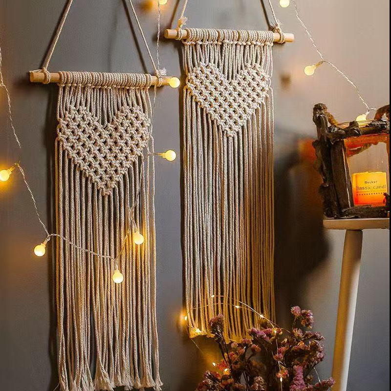 Heart Wooden Stick Bohemian Ch - đánh giá và giá Baby Nursery Hanging Decor