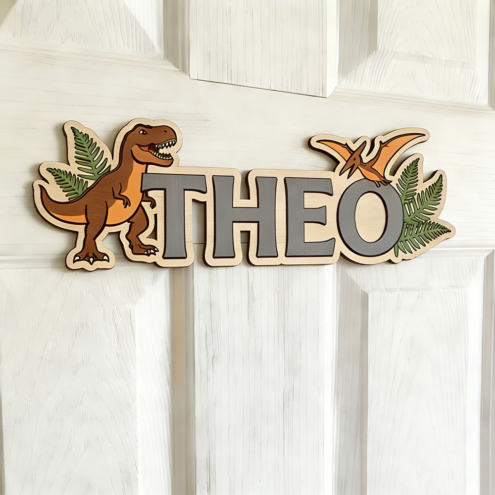 Personalized Dinosaur Name Sig - đánh giá và giá Baby Nursery Artwork