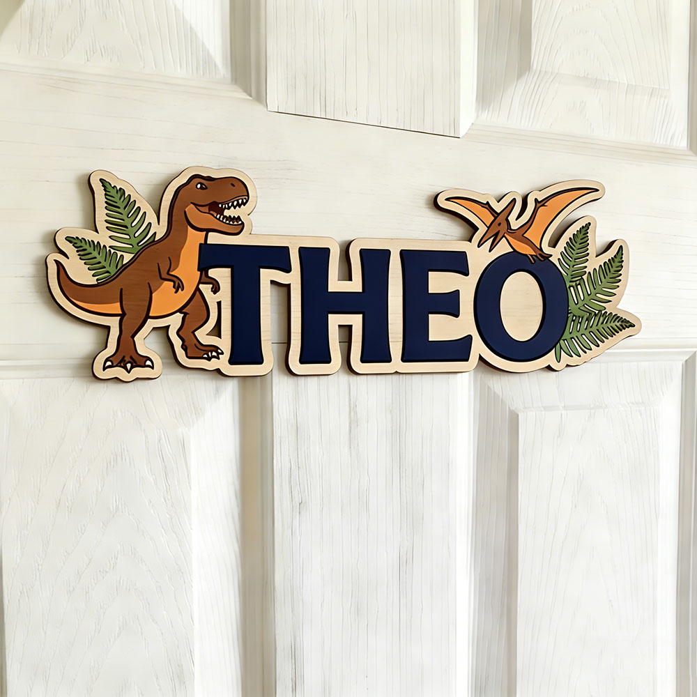 Personalized Dinosaur Name Sig - đánh giá và giá Baby Nursery Artwork