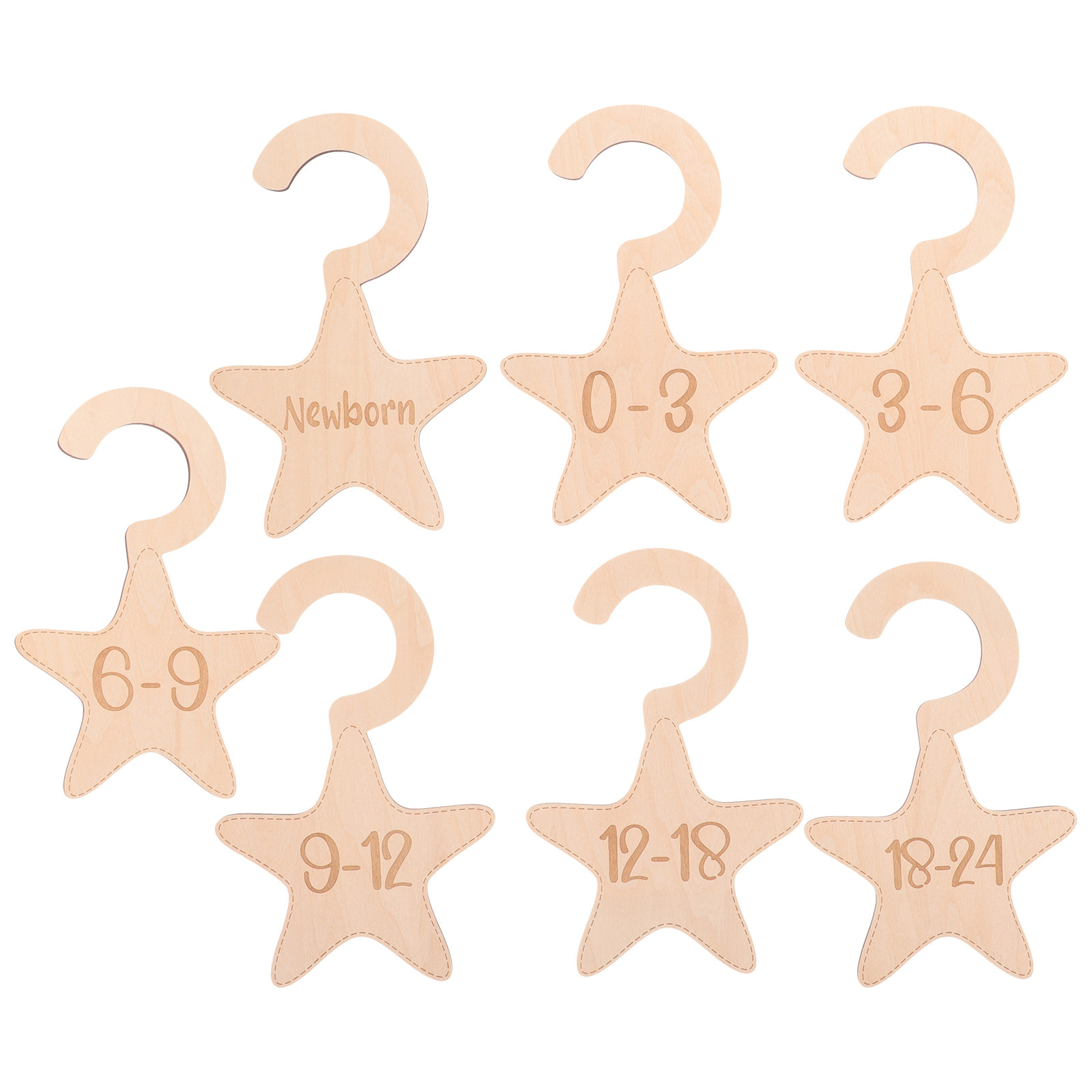 7Pcs Wood Baby Wardrobe Divide - đánh giá và giá Baby Nursery Closet