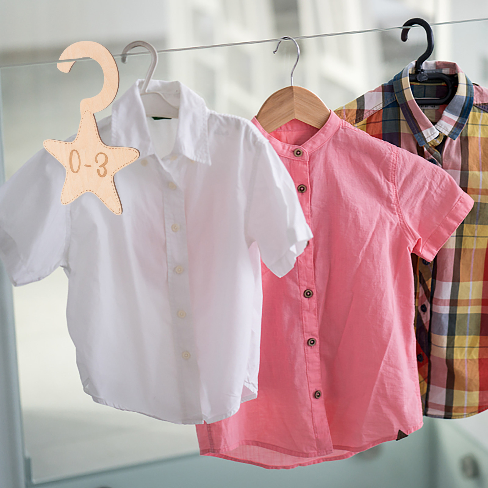 7Pcs Wood Baby Wardrobe Divide - đánh giá và giá Baby Nursery Closet