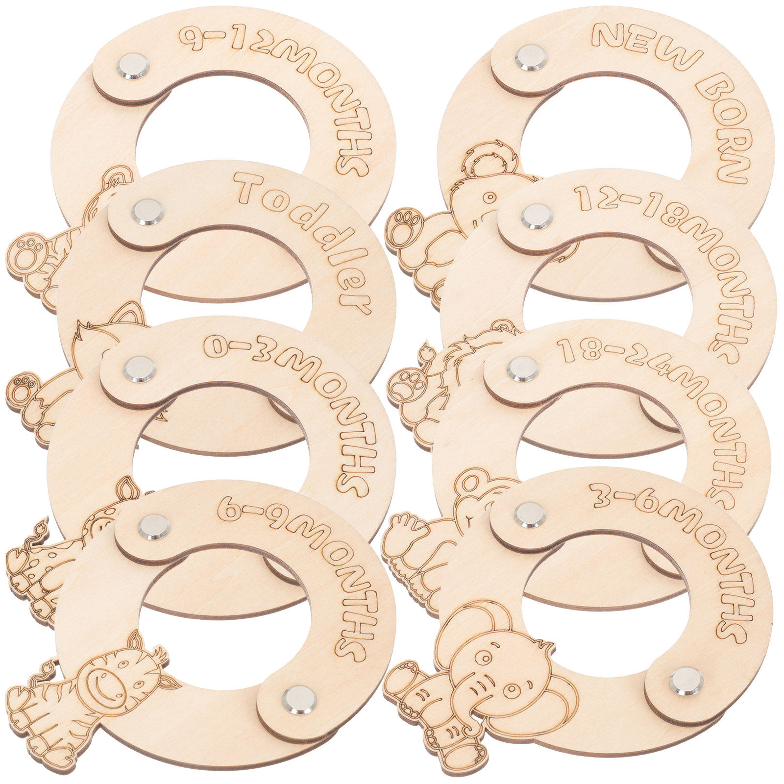8Pcs Baby Closet Clothing Size - đánh giá và giá Baby Nursery Closet
