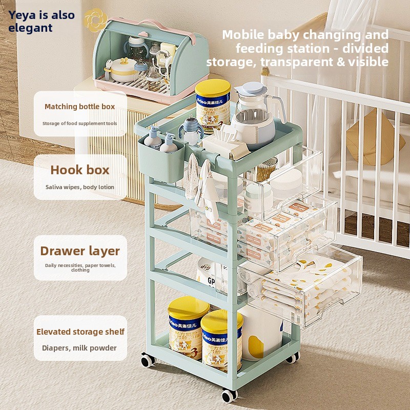 Movable Baby Storage Cart Mult - đánh giá và giá Baby Nursery Cart