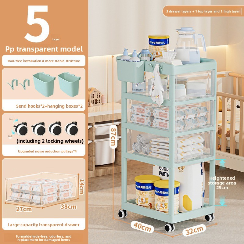 Movable Baby Storage Cart Mult - đánh giá và giá Baby Nursery Cart