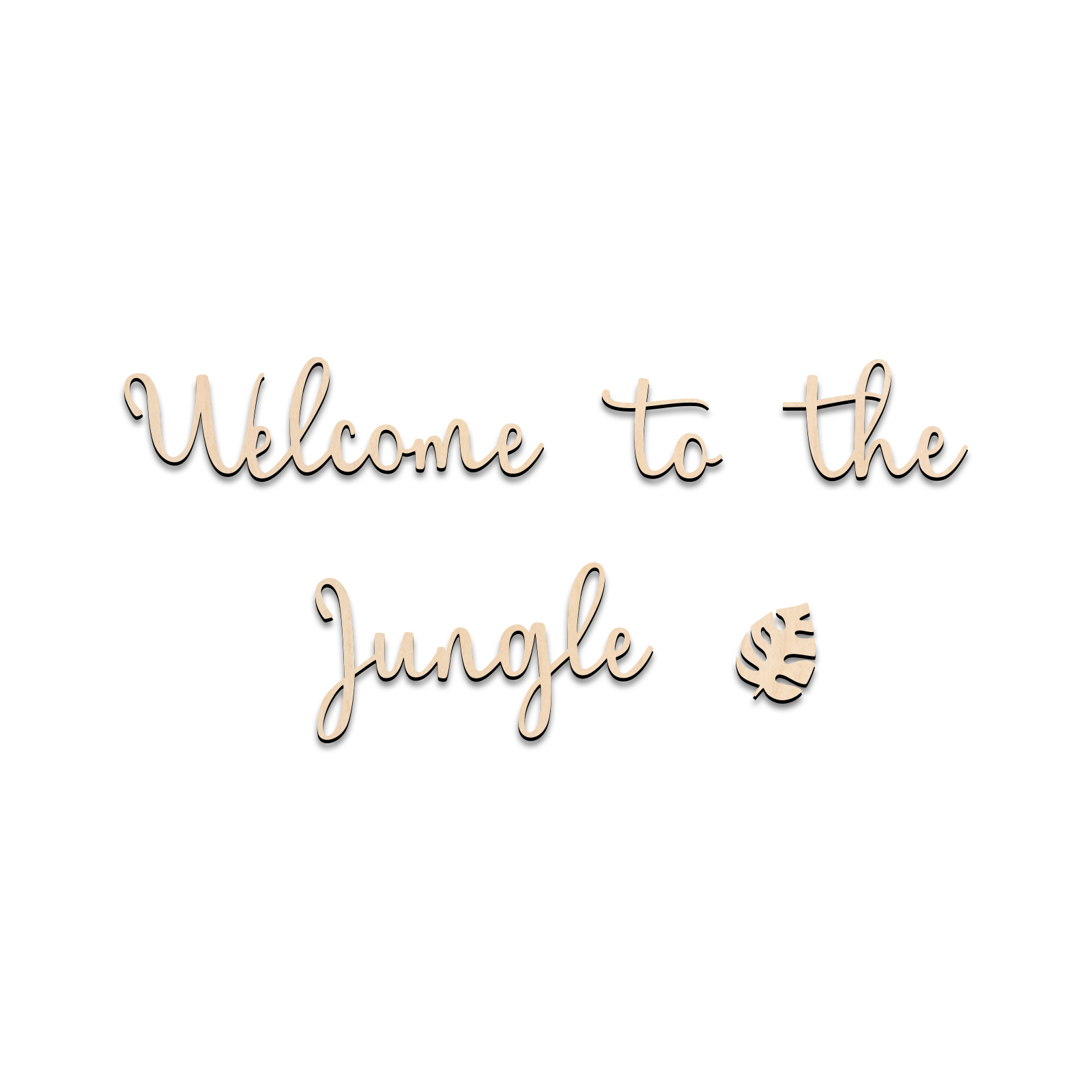 Welcome to the Jungle Wooden S - đánh giá và giá Baby Nursery Artwork