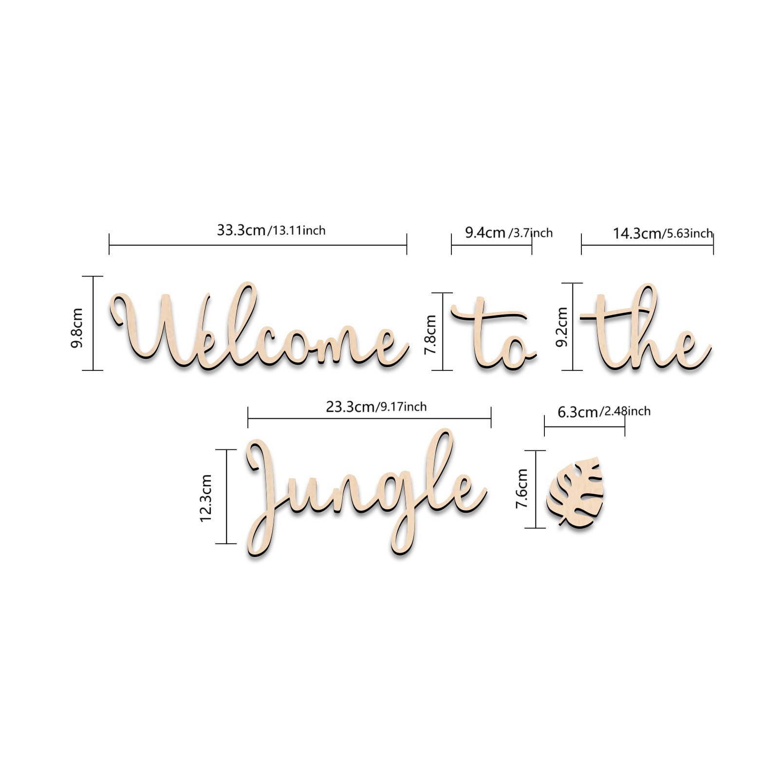 Welcome to the Jungle Wooden S - đánh giá và giá Baby Nursery Artwork
