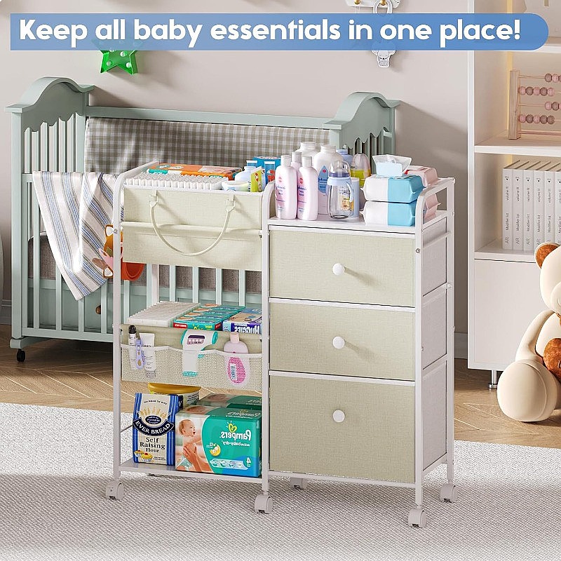 Large Capacity Baby Diaper Org - đánh giá và giá Baby Nursery Cart
