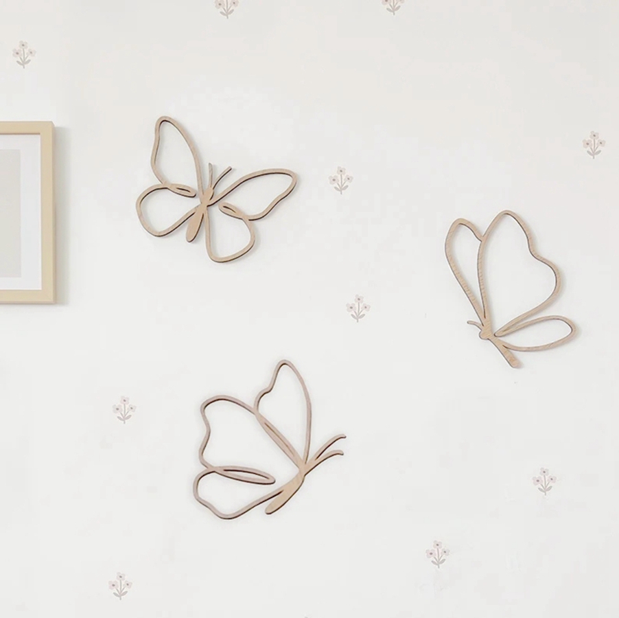 Wooden Butterflies Sign, Woode - đánh giá và giá Baby Nursery Artwork