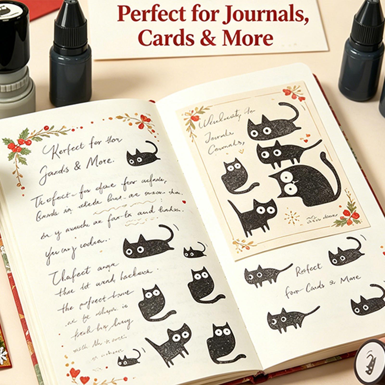 Cat Stamps Self Inking DIY Sta - đánh giá và giá Footprint Ink Kit