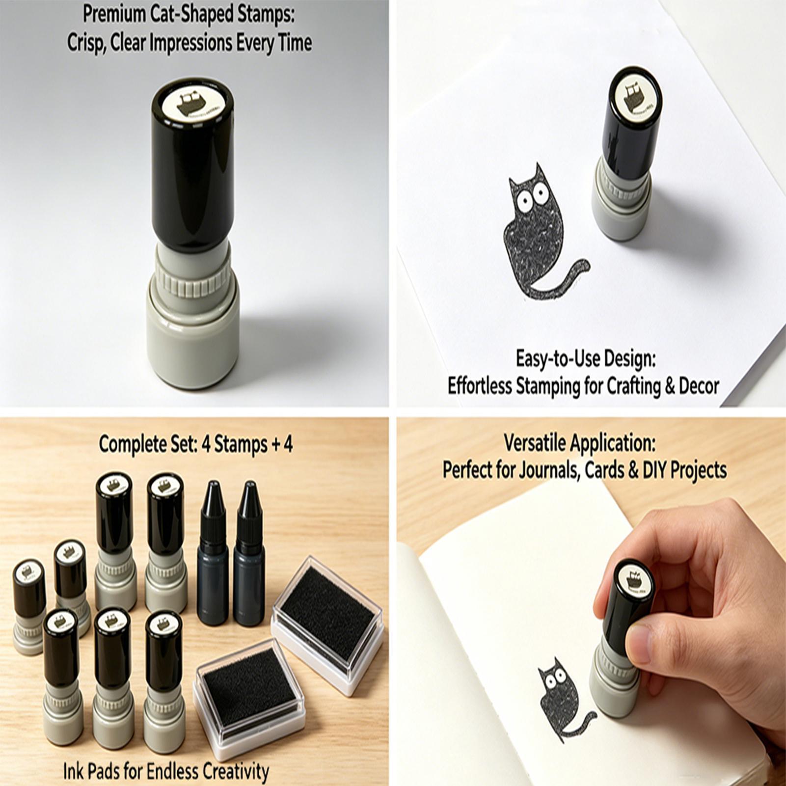 Cat Stamps Self Inking DIY Sta - đánh giá và giá Footprint Ink Kit