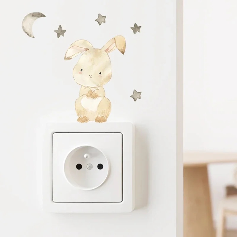 6pcs/set Cartoon Animals Wall  - đánh giá và giá Baby Nursery Water