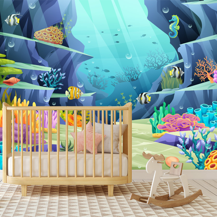 15+ Cartoon Underwater Tropica - đánh giá và giá Baby Nursery Water