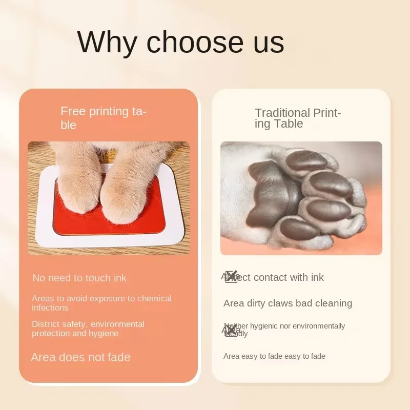 1/2PCS Pet Handprint Footprint - đánh giá và giá Footprint Ink Kit