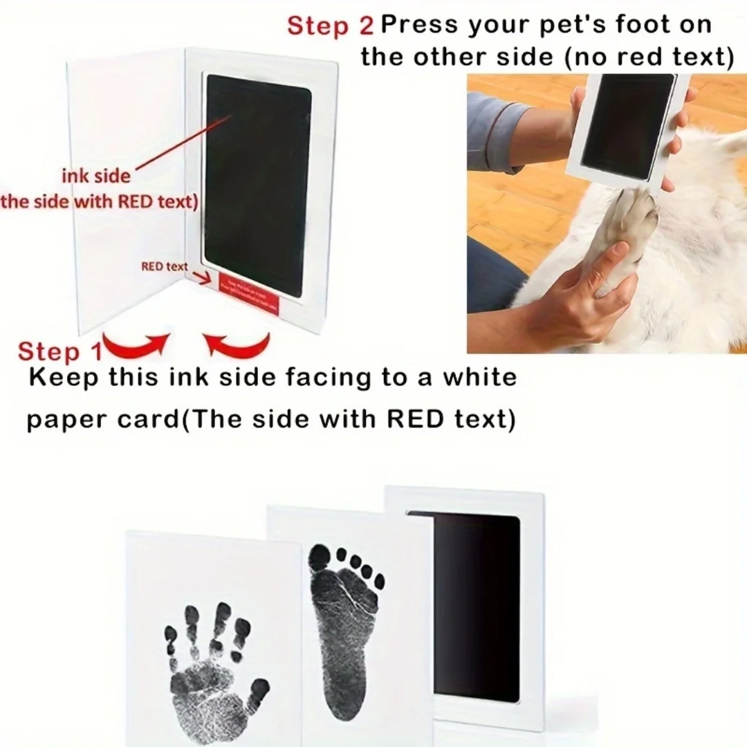 1/2PCS Pet Handprint Footprint - đánh giá và giá Footprint Ink Kit