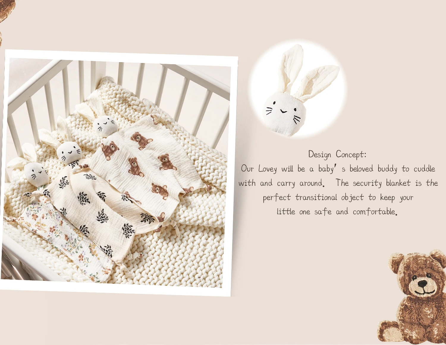 Baby Soothing Towel: Soft Rabb - đánh giá và giá Baby Nursery Hospital