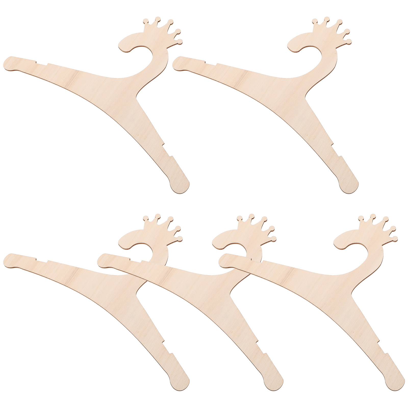 5Pcs Wooden Children's Hangers - đánh giá và giá Baby Nursery Closet