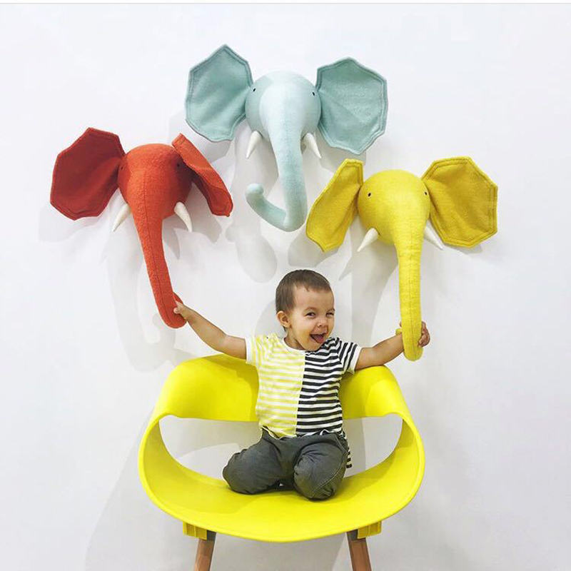 New Animal Head Giraffe Elepha - đánh giá và giá Baby Nursery Hanging Decor