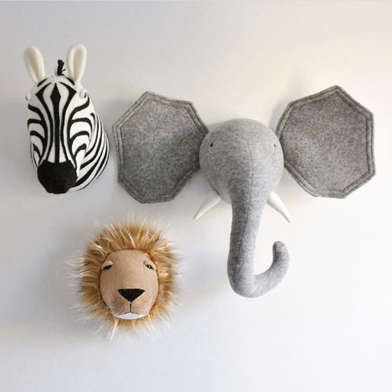 New Animal Head Giraffe Elepha - đánh giá và giá Baby Nursery Hanging Decor